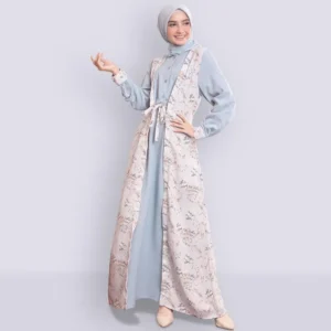 Dress dengan Detail Aksen Pita